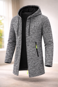 Refined Zip-Front Hooded Sweatshirt