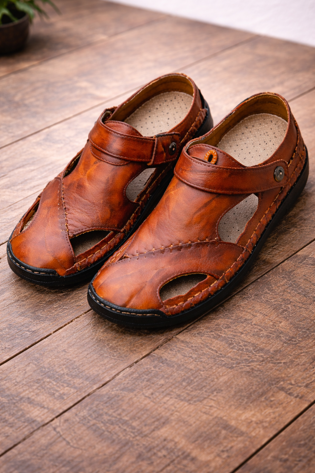 Handcrafted Leather Loafers with Flexible Sole