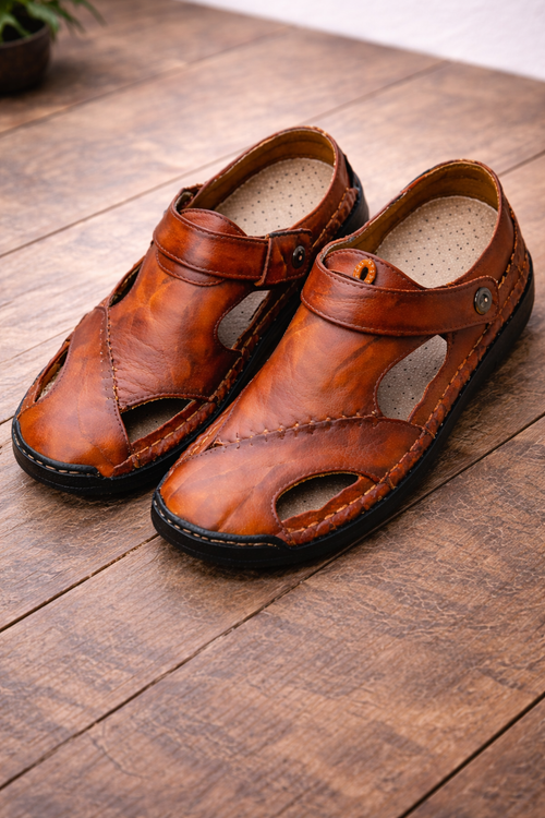 Handcrafted Leather Loafers with Flexible Sole