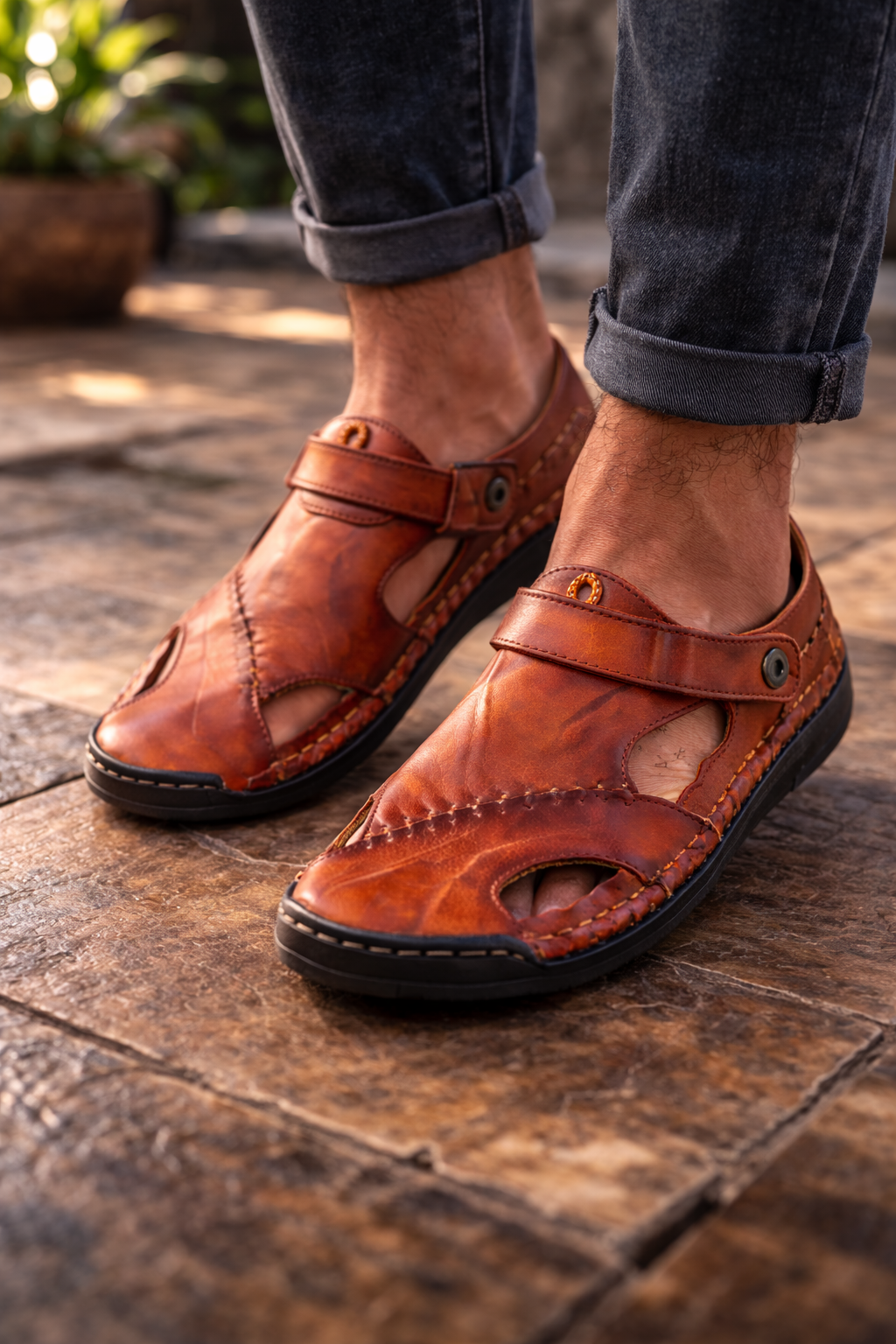 Handcrafted Leather Loafers with Flexible Sole